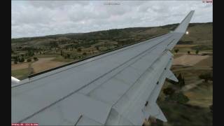 Landing at Bragança Airport, Portugal