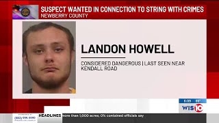 Newberry man wanted in ‘string of crimes,’ considered armed and dangerous, deputies say