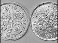 QEII SIX PENCE 1953 - 1967 FIRST AND LAST UNITED KINGDOM 6P COINS