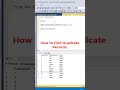 #SQL How to Find Duplicates in a Table? #datascience #programming #coding #sqltutorial