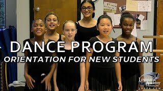 Dance Program - New Student Orientation at LAAPA