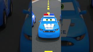 Fun Police Chase - 3D Cars Cartoon #motorville #shorts #kidscartoon #cartoon #policecartoon