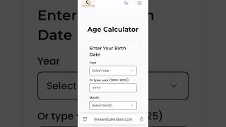 How to Calculate Your Exact Age?