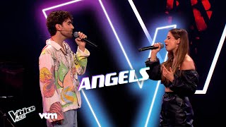 Laura Tesoro & Duncan Laurence - 'Angels' | Blind Auditions | The Voice Kids | VTM