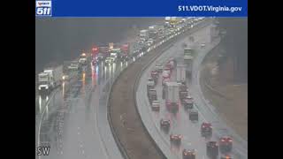 Driver Hydroplanes & Crashes In Infamous Part Of I-95 In Spotsylvania County, Virginia