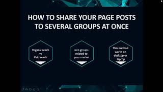 How to share post to several groups at once