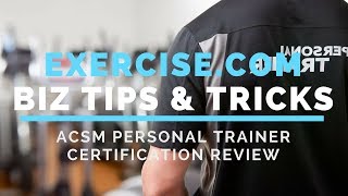 ACSM Personal Trainer Certification Review
