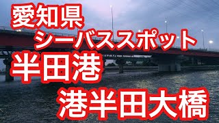 シーバスフィッシングスポット 半田港 港半田大橋 愛知県