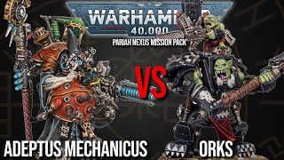 NEW MISSIONS! Adeptus Mechanicus Vs Orks  - Warhammer 40k 10th Edition