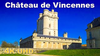 Walking tour in Château de Vincennes, France [4K]