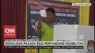 Sosialisasi Pilkada Bagi Penyandang Disabilitas