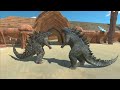 godzilla 2021 vs godzilla 2014 at the arena animal revolt battle simulator