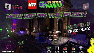 Lego DC Super-Villains: Level 1 / New Kid On The Block FREE PLAY (All Collectibles) - HTG