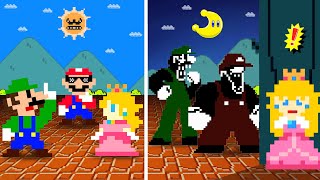 Super Mario Bros. But Moon Makes Mario and Luigi Scary At Night...