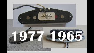 Fender 1965, 1977 and Texas Special Pickup Comparison #1
