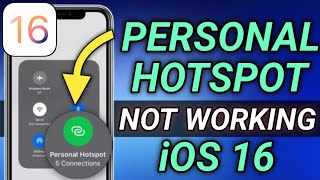 iOS 16 Personal Hotspot Not Working Any iPhone 2024 ( Personal Hotspot Bug's And Problem iOS 17 )