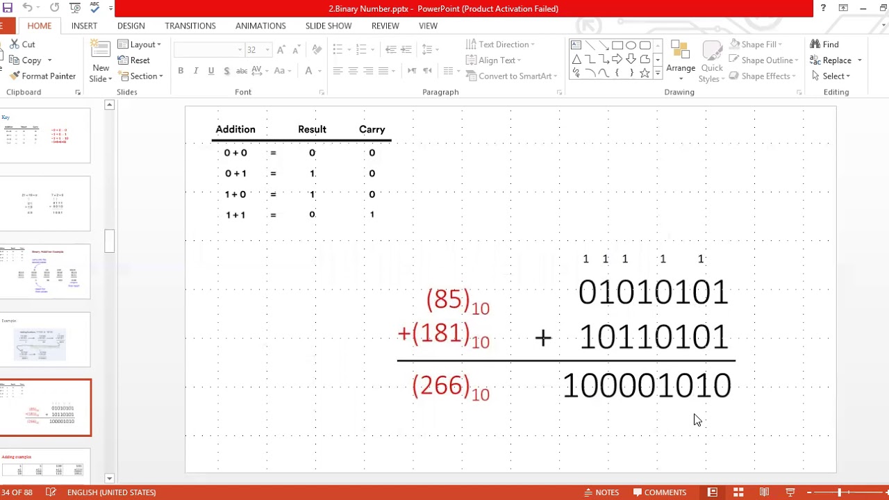 Binary Arithmetic Youtube