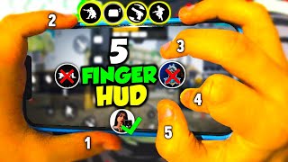 Best 5 Finger Custom Hud Setting | 5 Finger Custom Hud Free Fire | Best 5 Finger Custom Hud Players