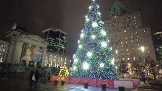 🇨🇦 4K Downtown Vancouver Evening Walk , British Columbia, Canada