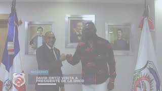 EX PELOTERO DAVID ORTIZ VISITA PRESIDENTE DE LA DNCD