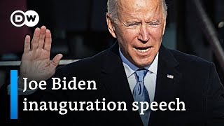 President Joe Biden's inauguration speech and analysis | DW News