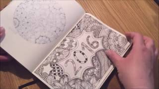 Sketchbook tour part 2 - Zentangle \u0026 Lettering inspired