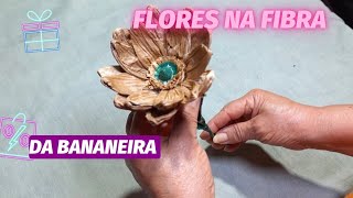 Como fazer Flores Na fibra da bananeira