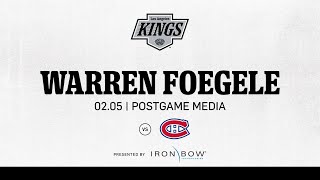 Forward Warren Foegele | 02.05 LA Kings beat the Montréal Canadiens