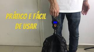 Mini Balança Digital de Mala Portátil Até 50KG Como Usar