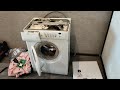 Destruction of the Zanussi washing machine without shock absorbers!