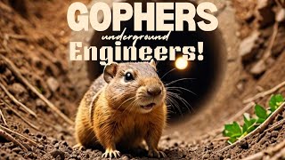 Secret Life of Gophers: Nature's Underground Engineers! #gophers #nature #undergroundtunnel