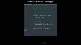 Leetcode 29. Divide Two Integers in Python | Python Leetcode | Python Coding Tutorial | Python ASMR