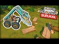 We Clearcut a Forest to Build a Road to Our Base! (Scrap Mechanic Co-op Survival Ep.09)