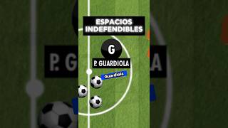 ✍️ Los espacios indefendibles de Guardiola #futbol #tactica #guardiola #barcelona #shorts