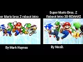 Comparative Super Mario bros Z reboot intro