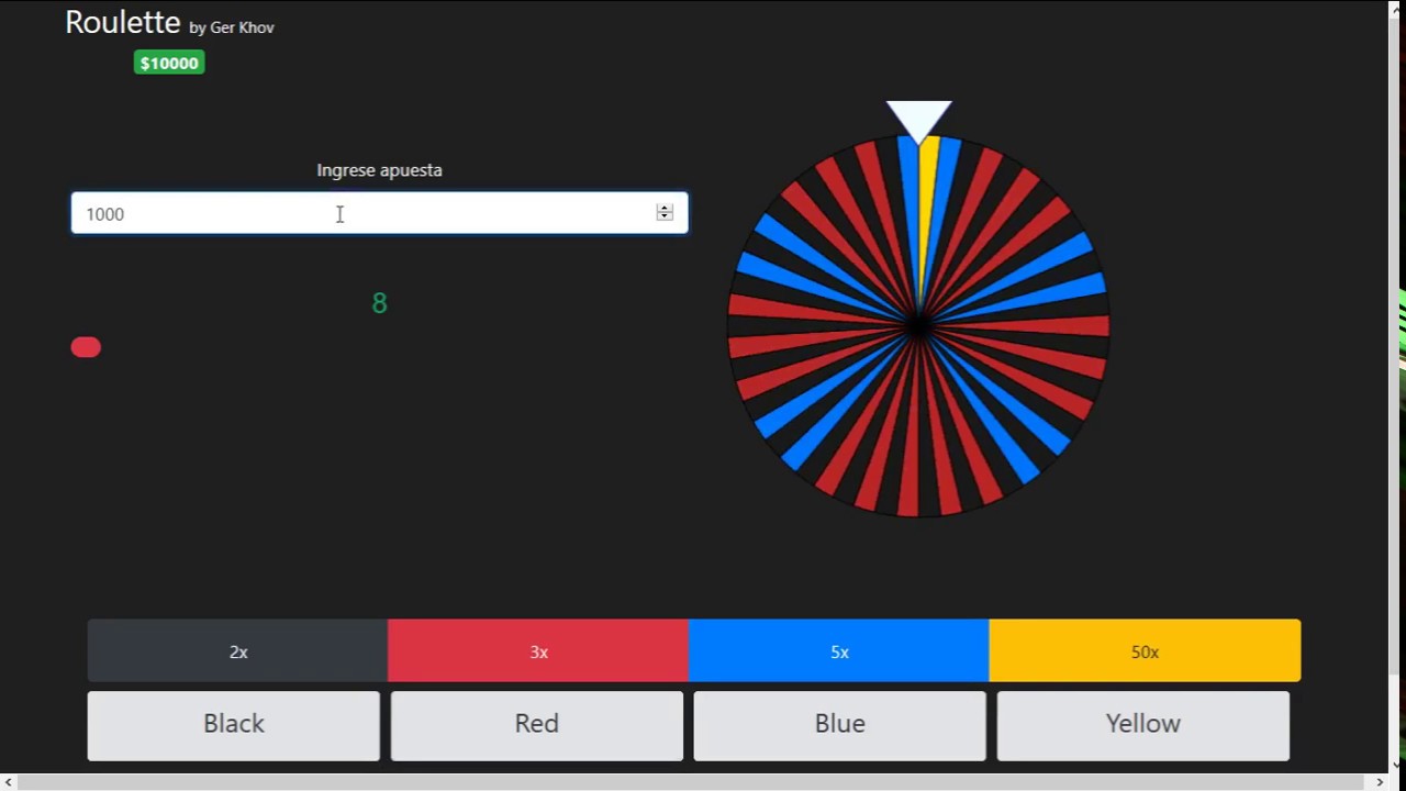 Roulette Html Javascript Youtube