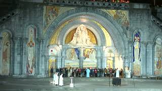 Procession Mariale aux flambeaux at the Sanctuaire de Lourdes | 27 October 2023