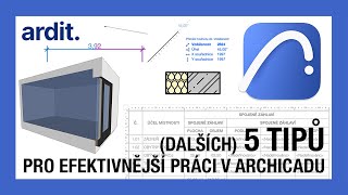 Dalších 5 tipů pro efektivnější práci v Archicadu 🖐🖐🖐🖐🖐