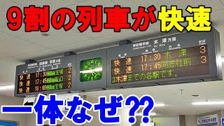 なんだコレ?!ほとんど快速列車しかこない駅に行ってみた。