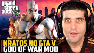 Kratos no GTA V - God of War MOD
