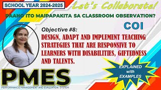 DESIGN, ADAPT AND IMPLEMENT TEACHING STRATEGIES THAT ARE RESPONSIVE TO LEARNERS WITH DISABILITIES