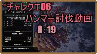 チャレンジクエスト06　討伐　S　ハンマー　8：19