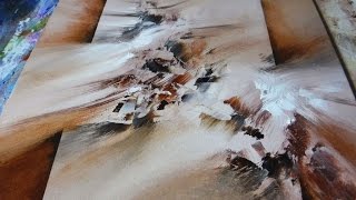 Abstract Painting DEMO 17 / How to paint / Easy abstract art / painting techniques