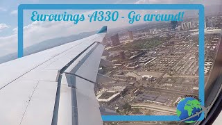 GO AROUND ! Eurowings A330 GO AROUND at Las Vegas Airport |Amazing Sound [FULLHD]