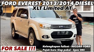 DIESEL MURAH GAGAH / FOR SALE : FORD EVEREST 2013/2014 XLT Limited DIESEL AT #jualmobilbekas #ford