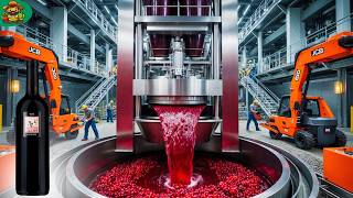 How Red Wine is Processed in Mega Factory | Red Wine Factory Process