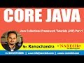 Core Java Tutorial | Java Collections Framework Tutorials (JCF) Part-1 | by Mr.Ramchander