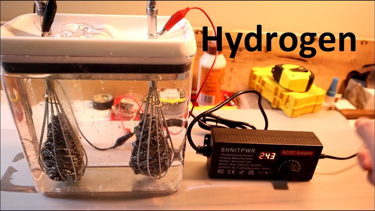 Making A Simple Hydrogen Generator From Grocery Store Items | Easy Way ...