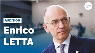 Marché intérieur européen : audition d'Enrico Letta