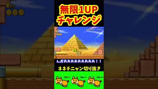 無限1UPに挑戦するネネチニャン【ネネチニャン切り抜き】【情けないマリオ】#shorts #ネネチニャン #mario #マリオ #ゲーム #ゲーム実況